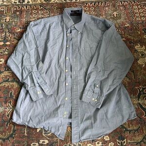 Vintage Tommy Hilfiger Blue and White Shirt